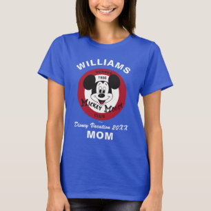 T-shirt Mickey Mouse Club   Vacances en famille et année
