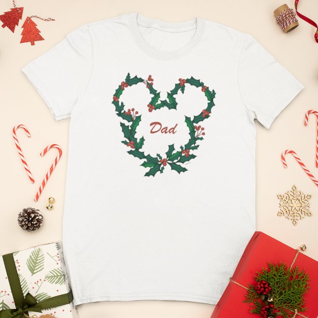 T-shirt Mickey Mouse Holiday Wreath (Créateur téléchargé)