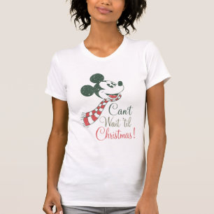 T-shirt Mickey Mouse   J'attends Noël avec impatience !