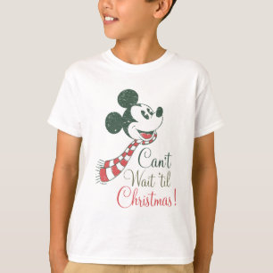 T-shirt Mickey Mouse   Je ne peux pas attendre avant Noël!