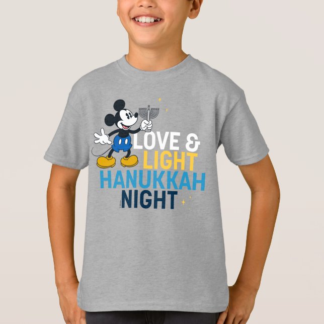 T-shirt Mickey Mouse | Love & Light Hanoukka Night (Devant)