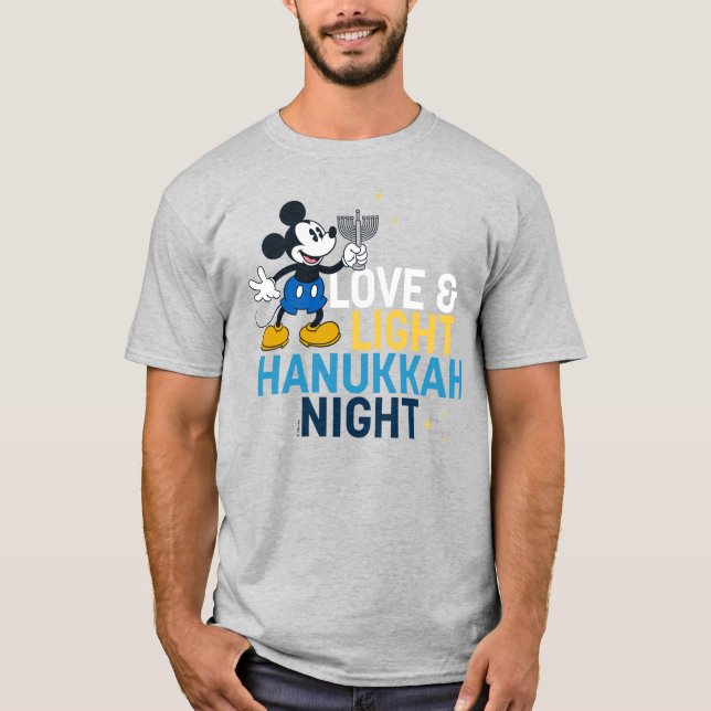T-shirt Mickey Mouse | Love & Light Hanoukka Night (Devant)