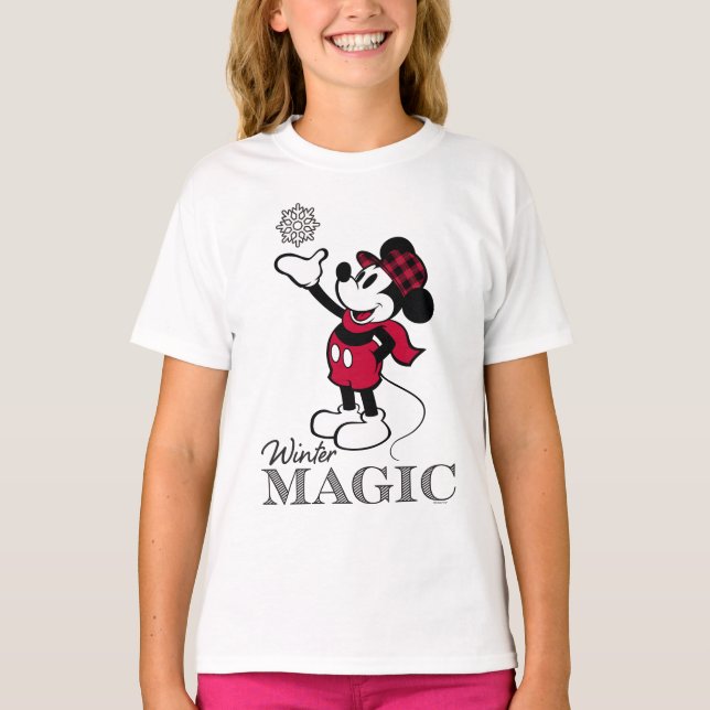 T-shirt Mickey Mouse | Magie hivernale (Devant)