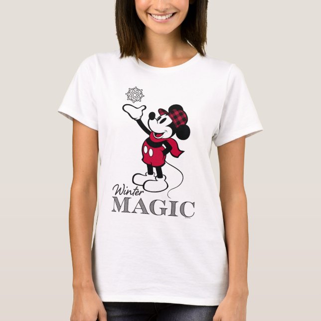 T-shirt Mickey Mouse | Magie hivernale (Devant)