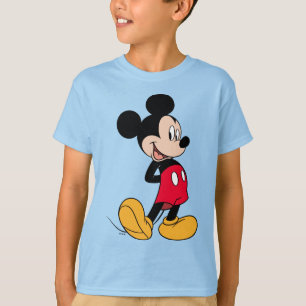 T-shirt Mickey Mouse Mains Derrière Le Dos