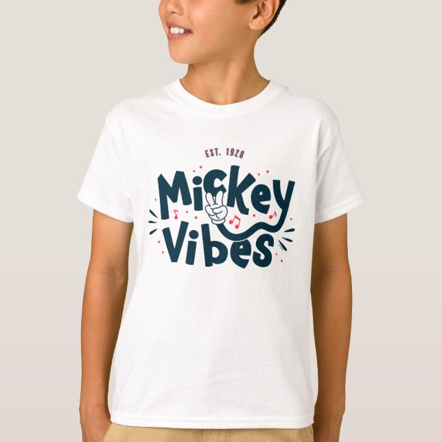 T-shirt Mickey Mouse | Mickey Vibes Est. 1928 (Devant)