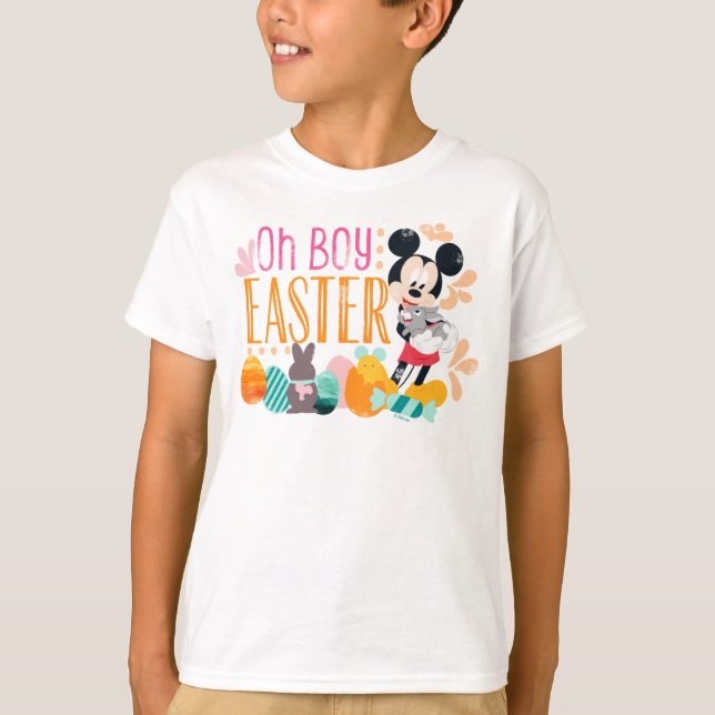 T-shirt Mickey Mouse | Oh mon garçon, Pâques (Devant)
