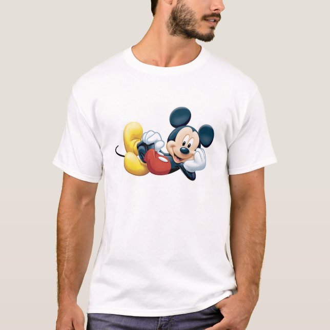 T-shirt Mickey Mouse Posing pour la caméra (Devant)