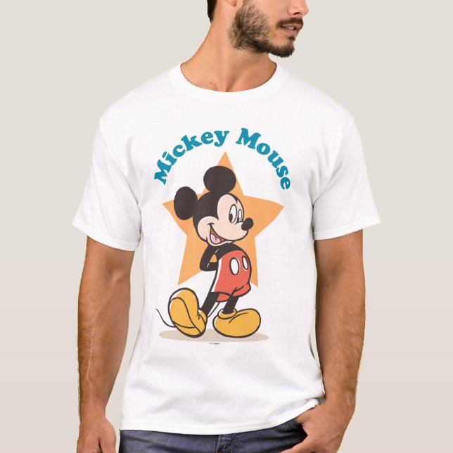 T-shirt Mickey Mouse Star Name Graphic (Devant)
