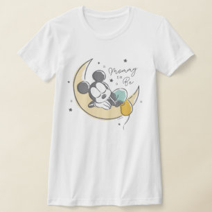 T-shirt Mickey Mouse   Sur la Lune - Maman à être