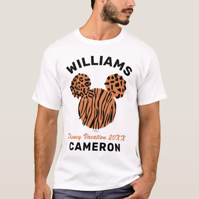 T-shirt Mickey Poster de animal | Vacances en famille et a (Devant)