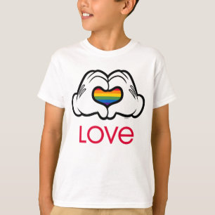 T-shirt Mickey Rainbow Love
