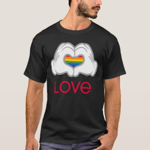 T-shirt Mickey Rainbow Love
