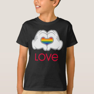 T-shirt Mickey Rainbow Love