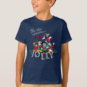 T-shirt Mickey & ses amis C'est la saison d'être joyeux