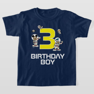 T-shirt Mickey Souris Espace Extérieur Anniversaire Garçon