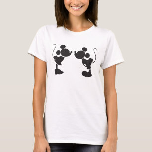 T-shirt Mickey Souris et Minnie Silhouette