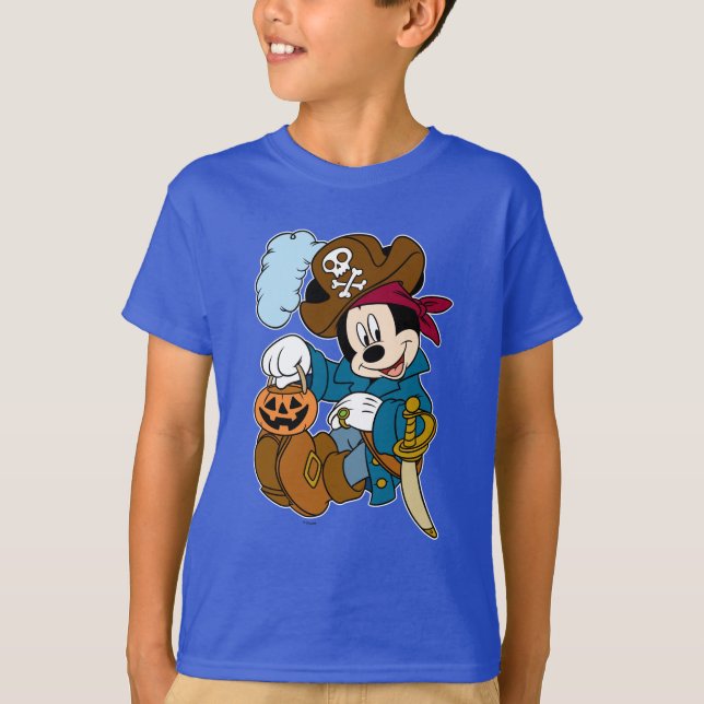 T-shirt Mickey Souris le pirate (Devant)