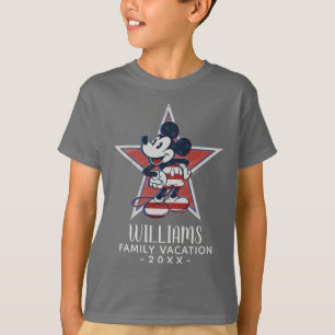T-shirt Mickey   Vacances en famille du 4 juillet