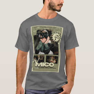 T-shirt MICO affiche de héros de ville natale sur internet