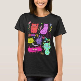 T-shirt Microbiologiste de la méowcrobiologie Amoureux des