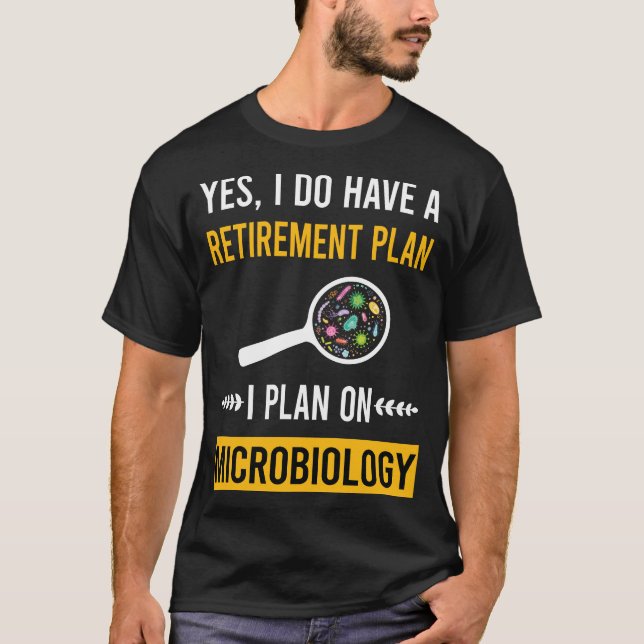 T-shirt Microbiologiste Microbiologie Retraite (Devant)