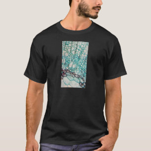 T-shirt micrographie de cellules de plante