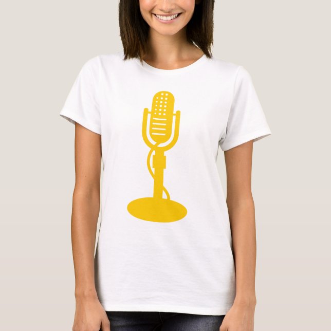 T-shirt Microphone - Ambre (Devant)