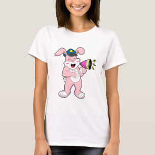 T-shirt Microphone de l'officier de police de Rabbit