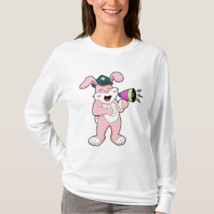 T-shirt Microphone de l'officier de police de Rabbit