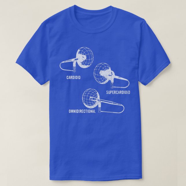 T-shirt Microphone d'enregistrement de musique Motif (Design devant)