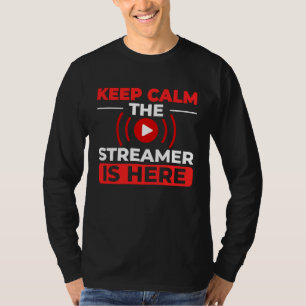 T-shirt Microphone vidéo en ligne pour streamer de jeux