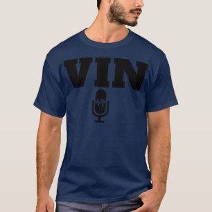 T-shirt Microphone Vin Scully 1
