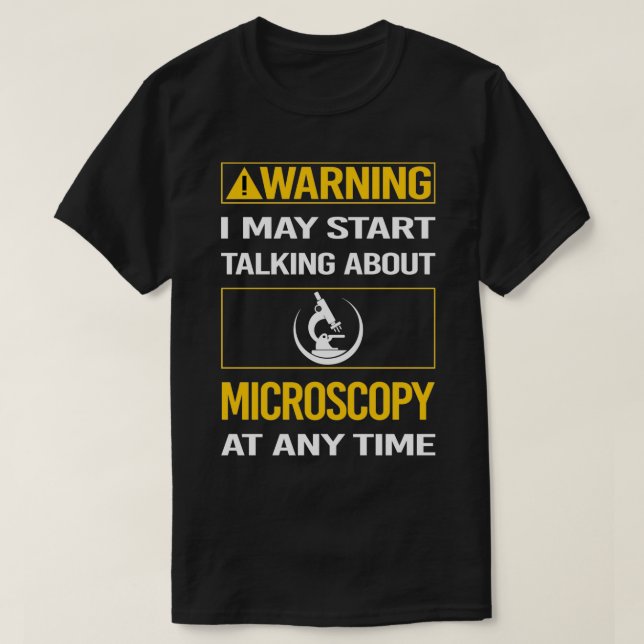 T-shirt Microscope Microbiologie M (Design devant)