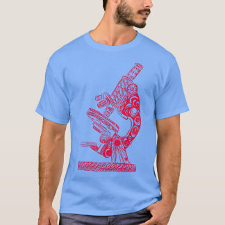 T-shirt Microscope Scientifique Ligne Dessin Beetle Crimso