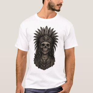 T-shirt Mictecacihuatl Aztec crâne déesse de mort