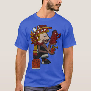 T-shirt Mictlantecuhtli Dieu De La Mort Aztèque Dieu Maya 