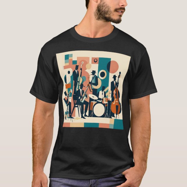 T-shirt Mid Century Jazz Age Sextet (Devant)