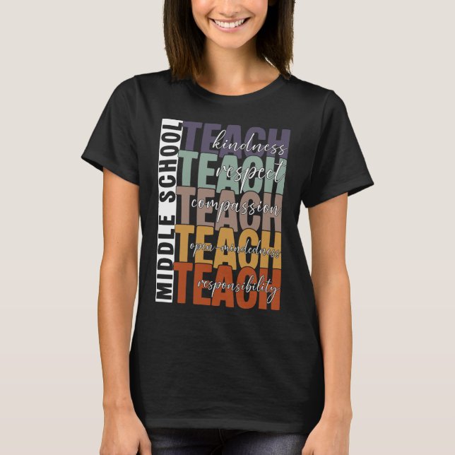 T-shirt Middle School Teach (Devant)