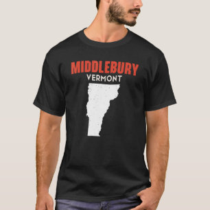 T-shirt Middlebury Vermont USA State America Travel Vermon