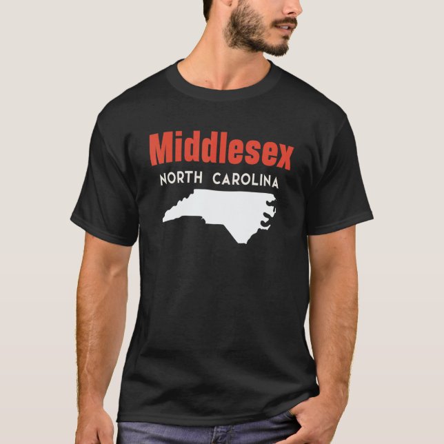 T-shirt Middlesex and Cove Creek North Carolina USA State  (Devant)
