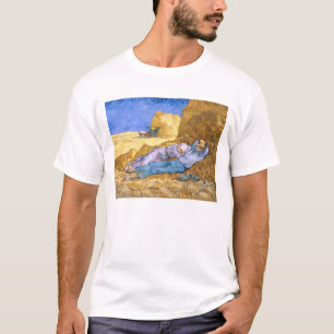 T-shirt Midi de Vincent van Gogh  , la sièste, après