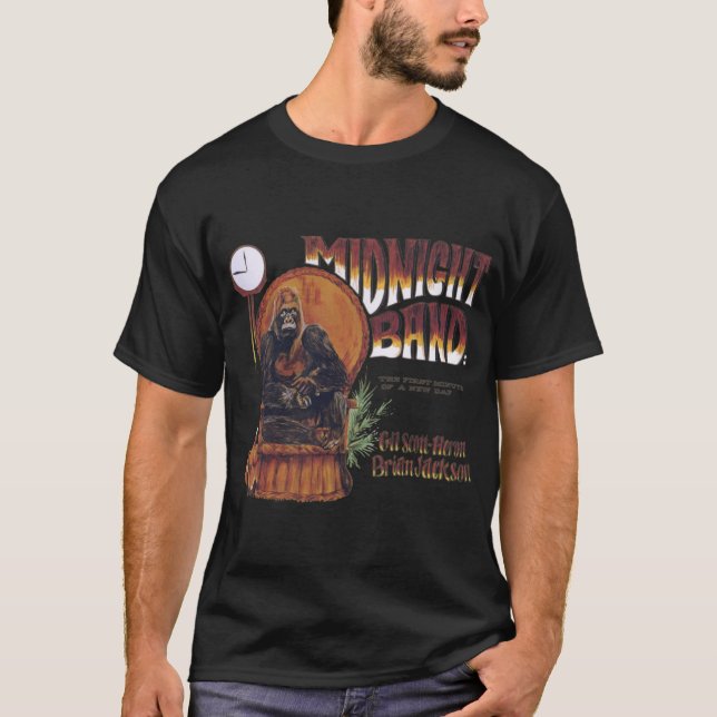 T-shirt Midnight Band vintage (Devant)