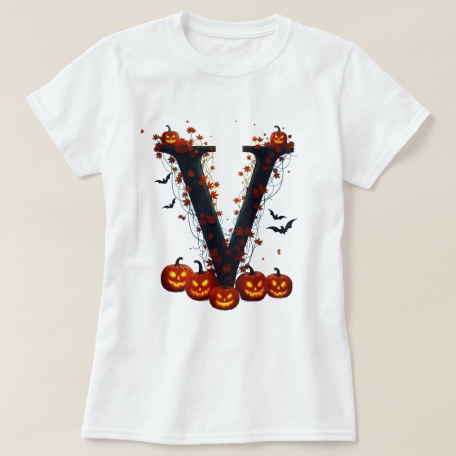 T-shirt Midnight Design with V letter  (Design devant)