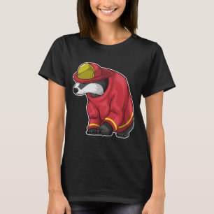 T-shirt Miel badger Pompier Service d'incendie
