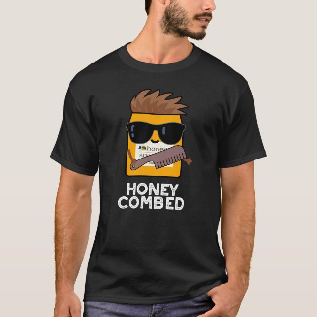 T-shirt Miel Composé Funny Miel Pun Dark BG (Devant)