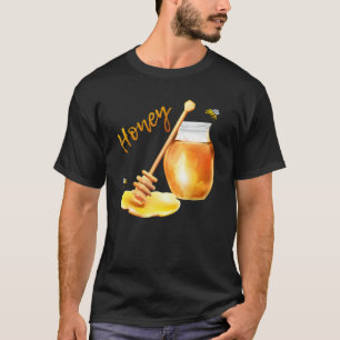 T-shirt Miel Jar mignonne Bee Flying Funny Halloween Match