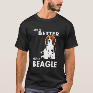 T-shirt Mieux Avec Un Beagle Pour Beagle