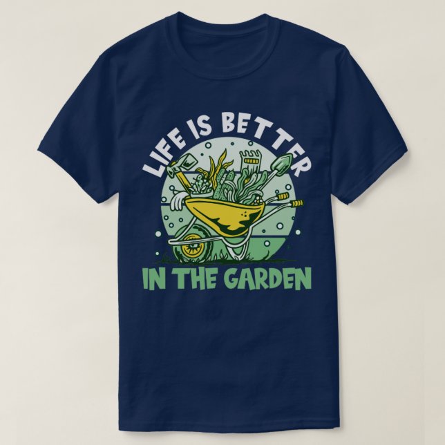 T-shirt Mieux Dans Le Jardin (Design devant)