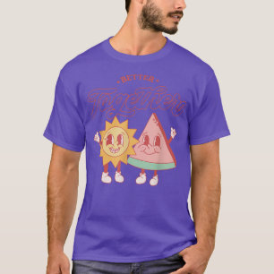 T-shirt Mieux Ensemble Funny Sun & Pizza L'amour est amour